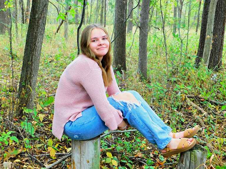 Senior portrait of a girl